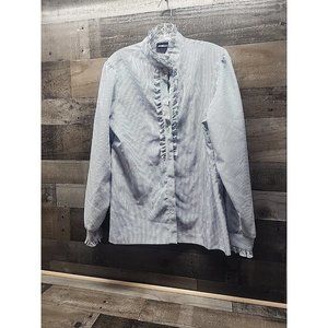 Vintage Clothing Koret City Blues Ruffled Colar /Front Women's small
